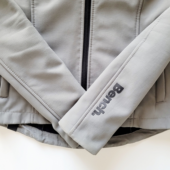 Bench Women's Grey Soft Shell Hooded Jacket - XS - Picture 9 of 15